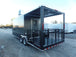 8.5' x 22' Charcoal Grey Porch Style Concession Food Trailer With Appliances