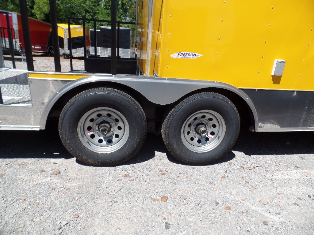 8.5' x 20' Concession Food Trailer Yellow Event Catering