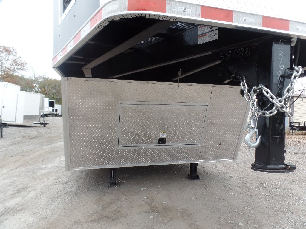 8.5' x 48' Indigo Blue Gooseneck Concession Food Event Trailer