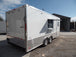 8.5' x 20' White Mobile Office Concession Trailer