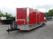 8.5' x 26' Concession Food Trailer Red Event Catering