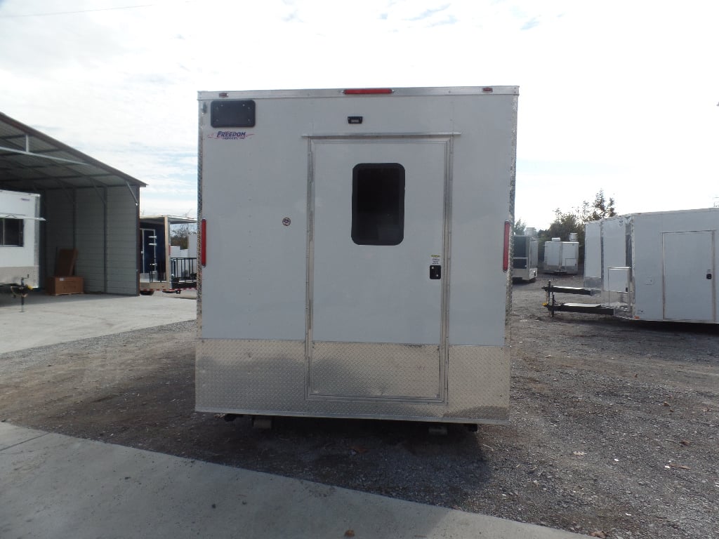 8.5' x 24' White Concession Food Event Trailer