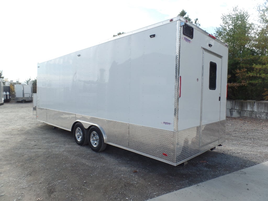 8.5' x 24' White Concession Food Event Trailer