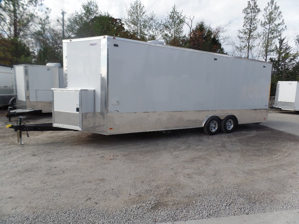 8.5' x 24' White Concession Food Event Trailer