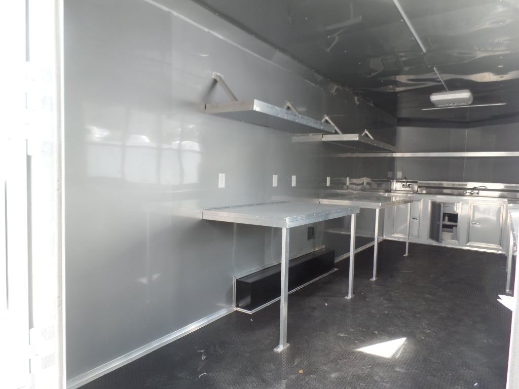 8.5' x 24' White Concession Food Event Trailer