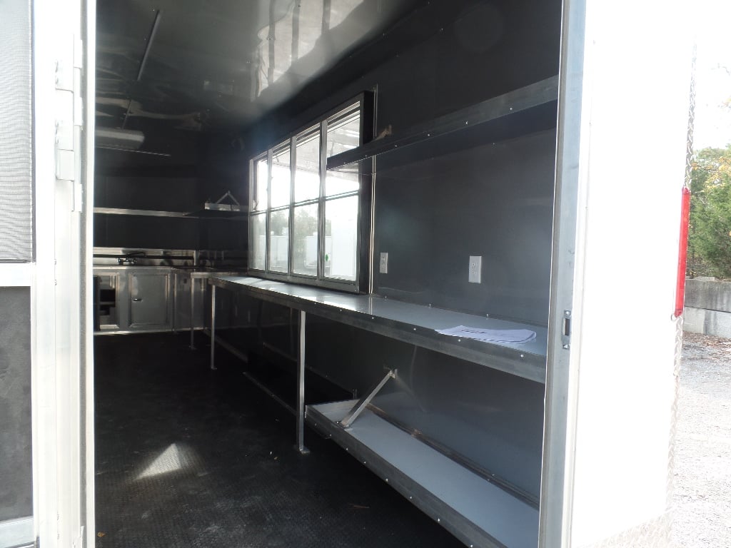 8.5' x 24' White Concession Food Event Trailer