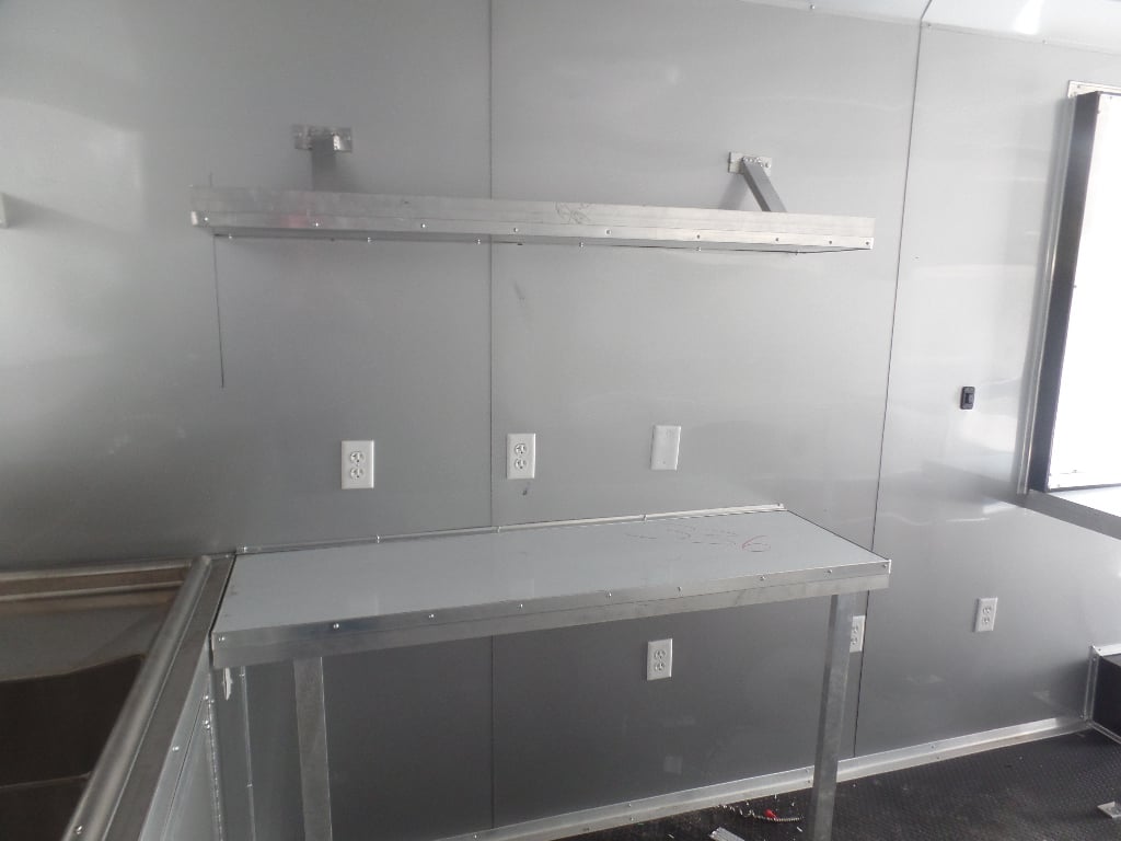 8.5' x 24' White Concession Food Event Trailer