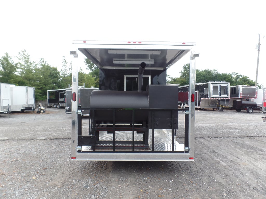 8.5' x 22' Concession Food Trailer Black With Appliances