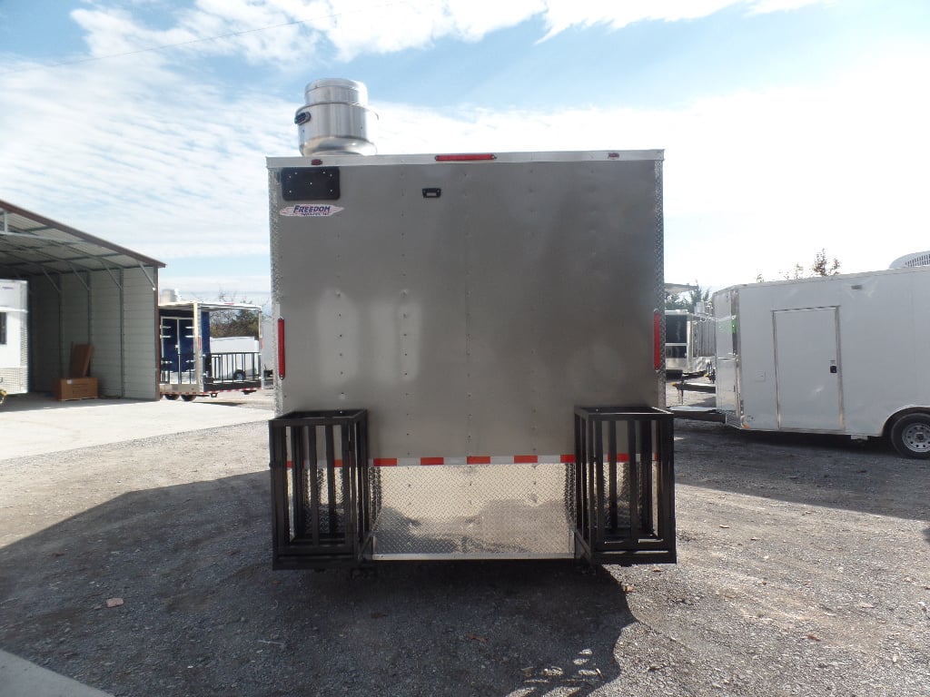 8.5' x 20' Light Pewter Vending Concession Food Trailer