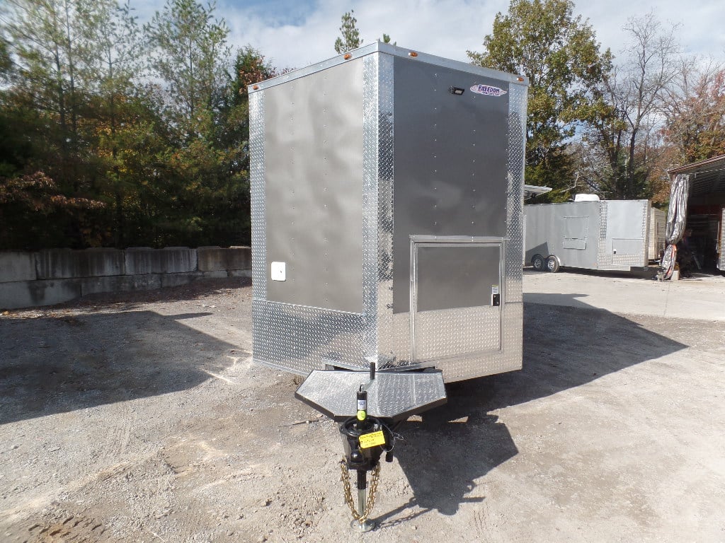 8.5' x 20' Light Pewter Vending Concession Food Trailer