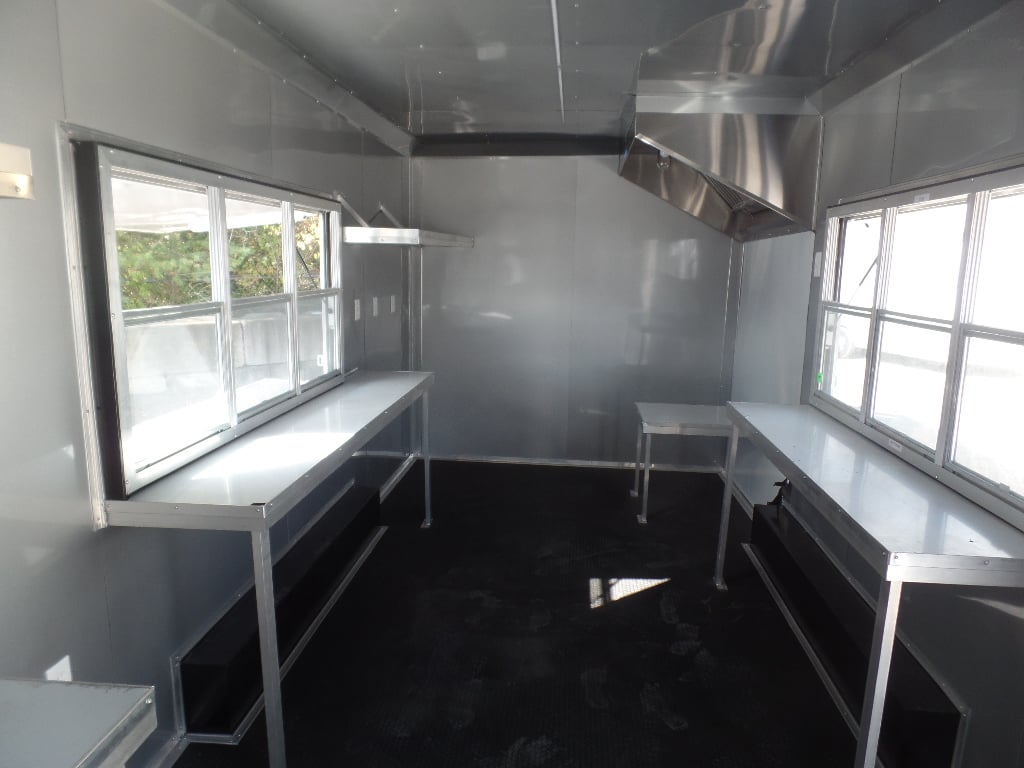 8.5' x 20' Light Pewter Vending Concession Food Trailer