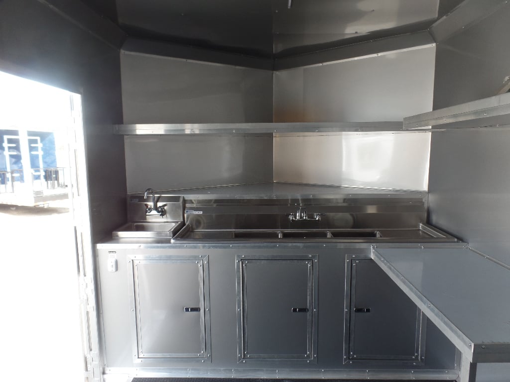 8.5' x 20' Light Pewter Vending Concession Food Trailer