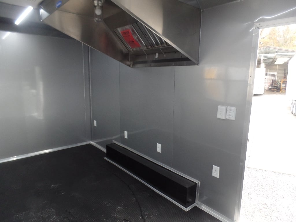 8.5' x 16' Black Event Catering Concession Food Trailer