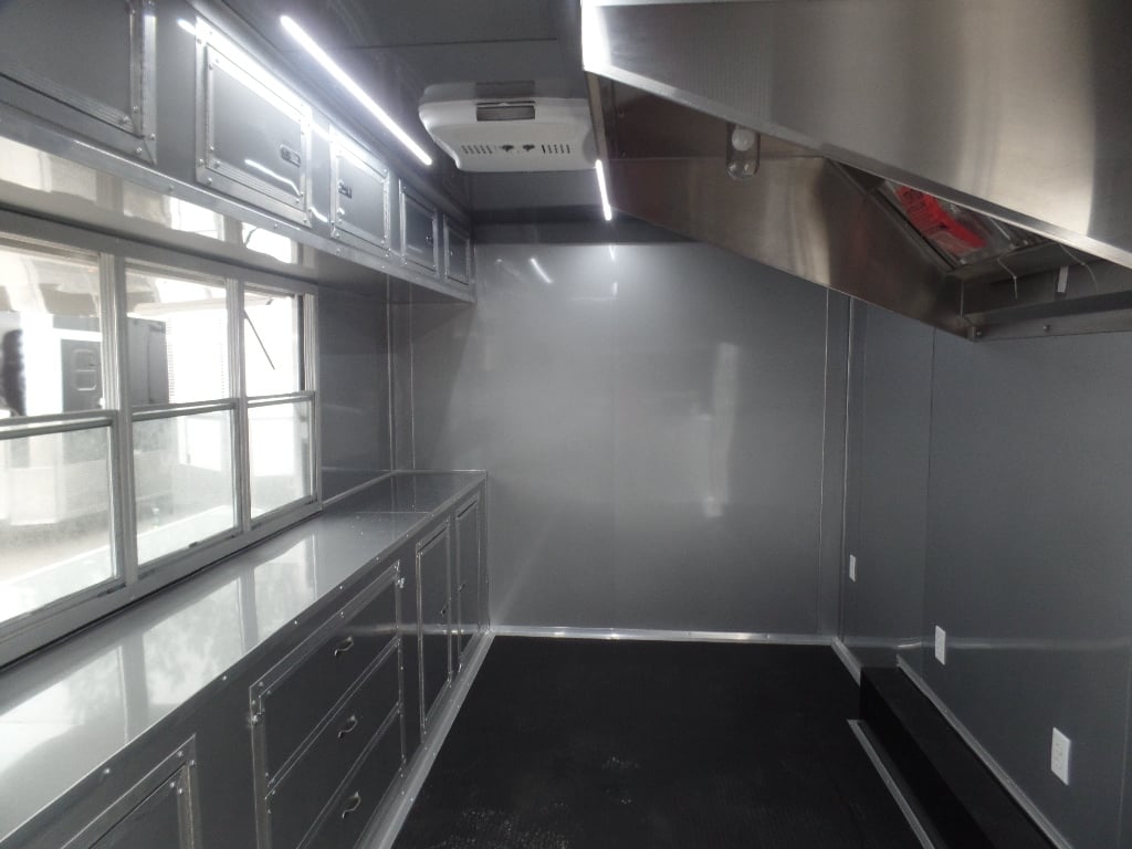 8.5' x 16' Black Event Catering Concession Food Trailer