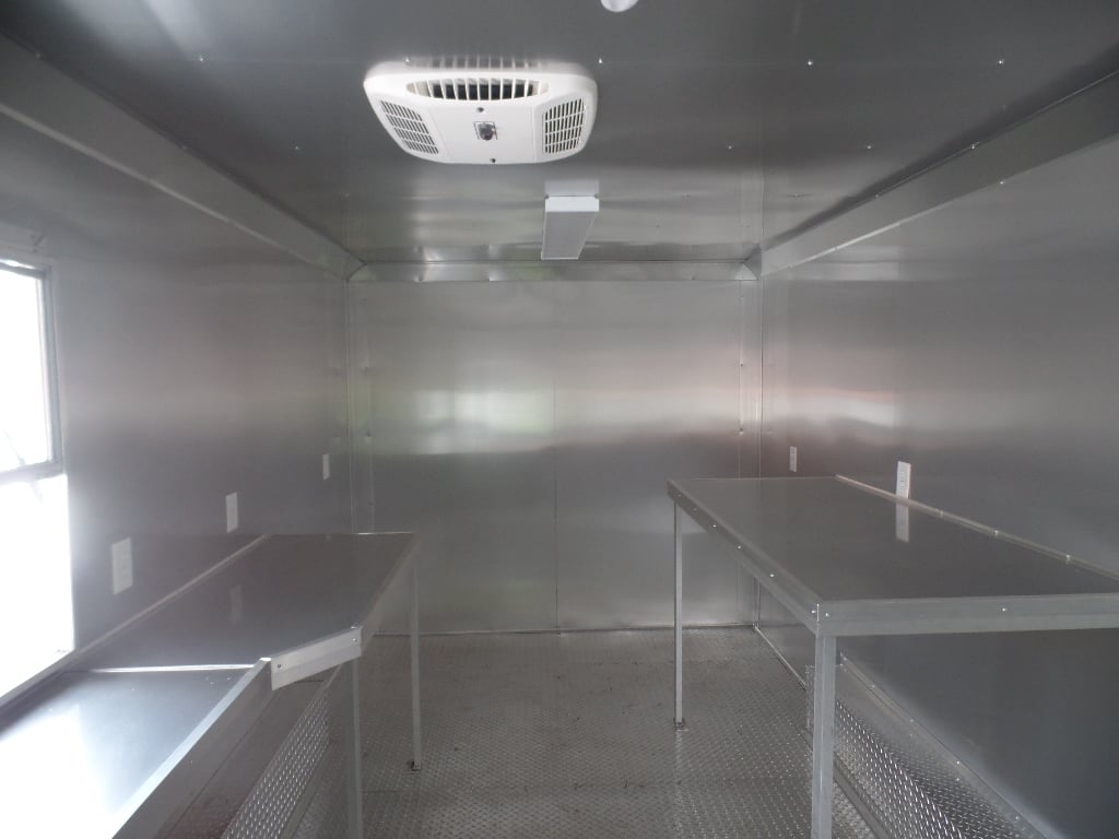 8.5' x 18' Concession Trailer White Food Event Catering