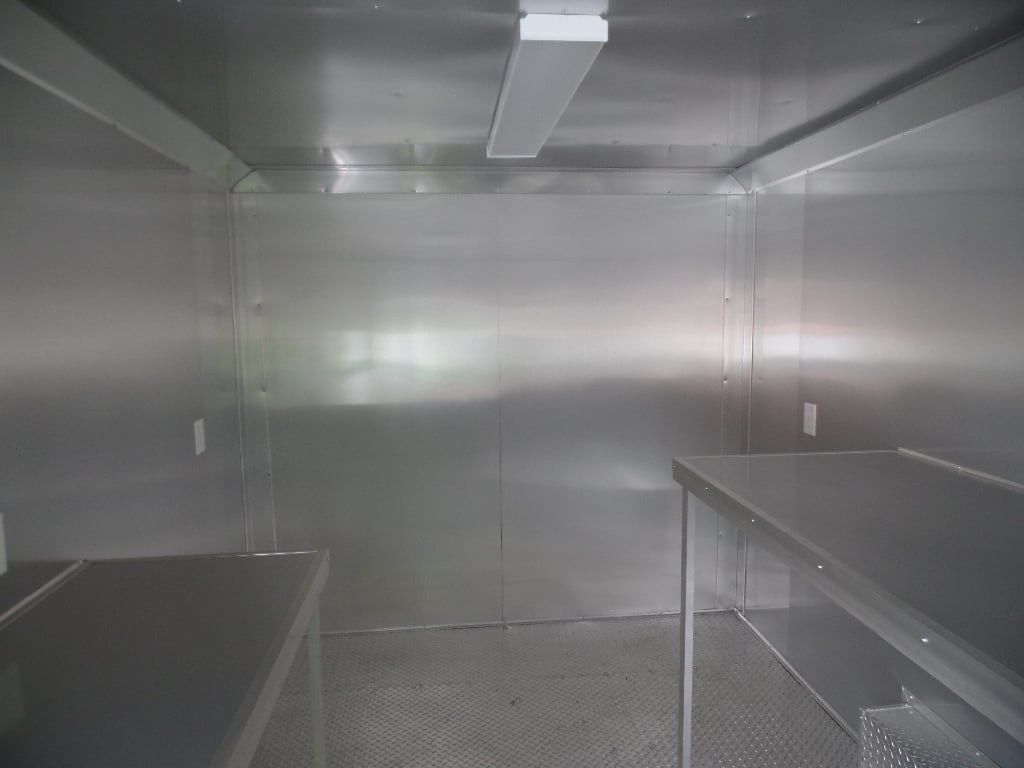 8.5' x 18' Concession Trailer White Food Event Catering