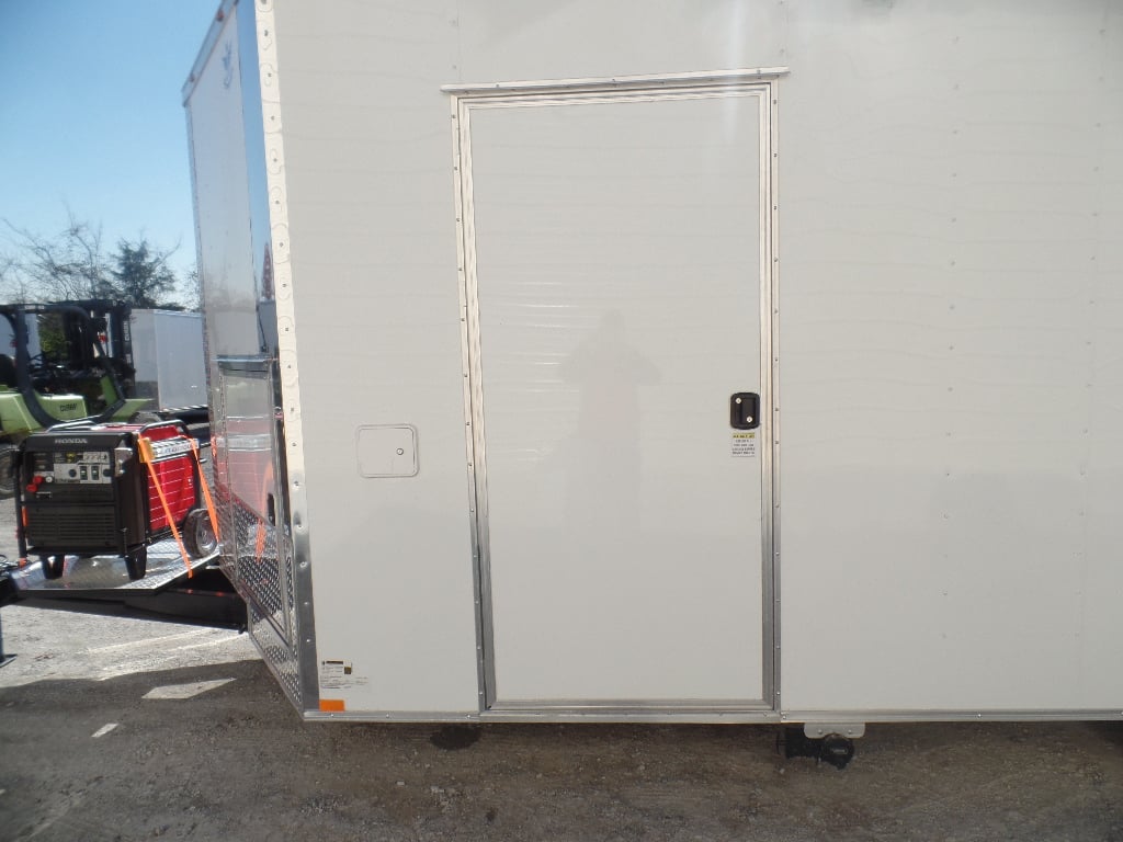 8.5' x 20' White Concession Food Trailer With Appliances