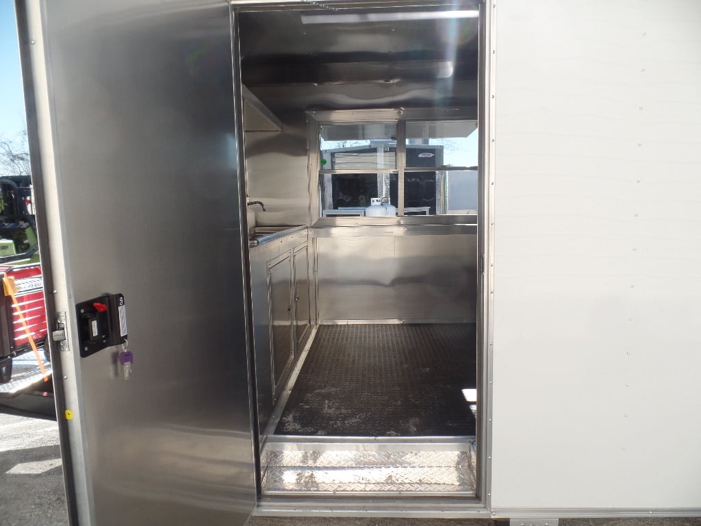 8.5' x 20' White Concession Food Trailer With Appliances