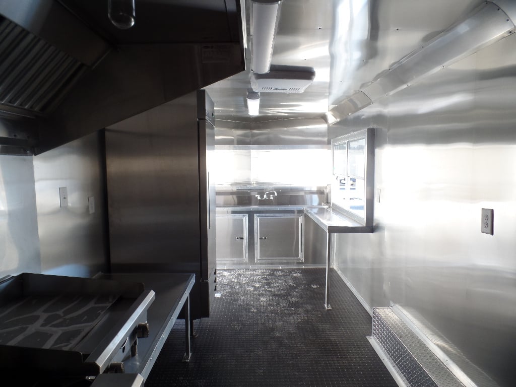 8.5' x 20' White Concession Food Trailer With Appliances