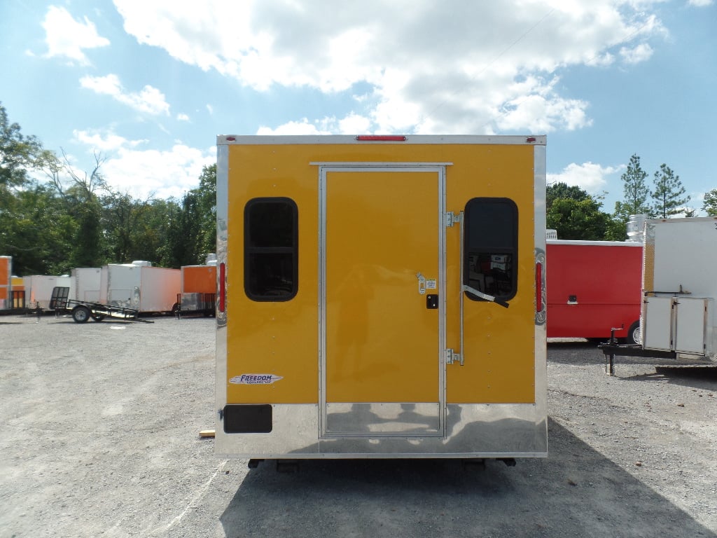 8.5' x 20' Concession Food Trailer Yellow Event Catering