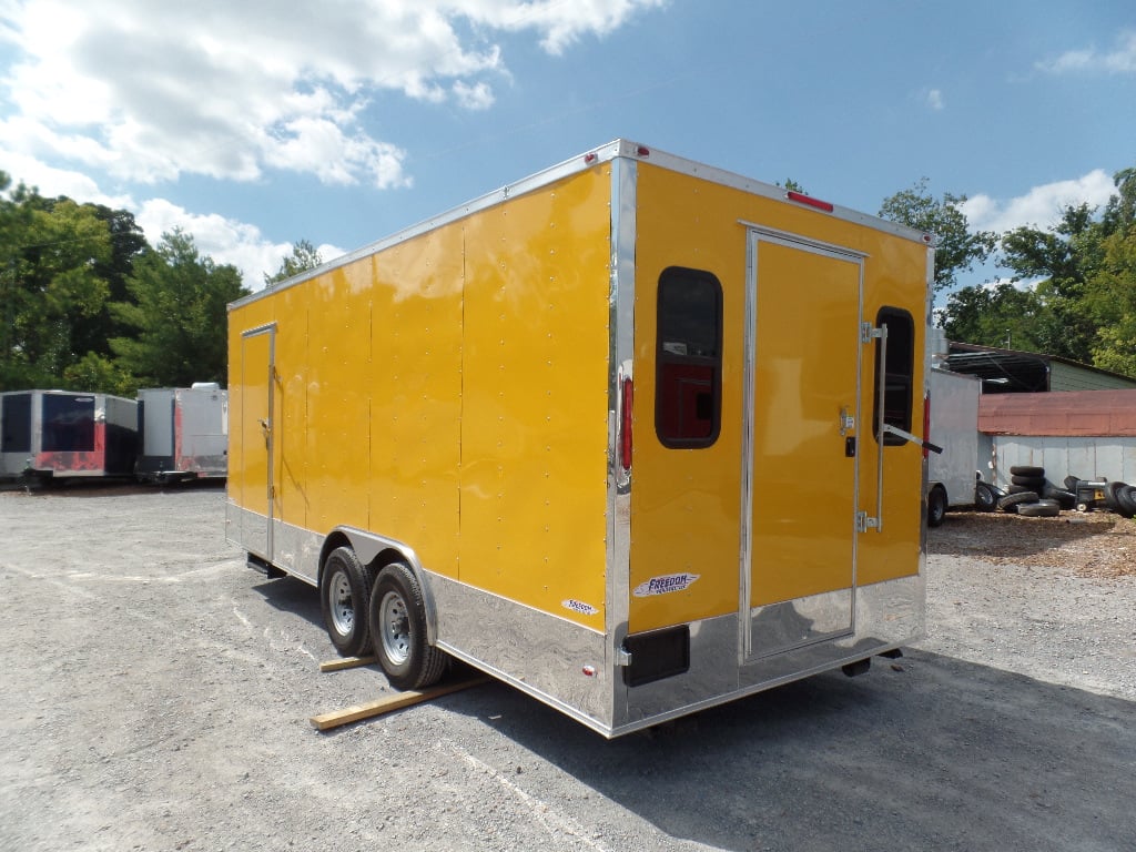 8.5' x 20' Concession Food Trailer Yellow Event Catering