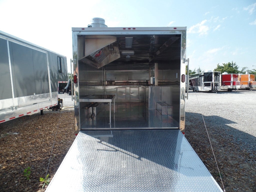 Concession Trailer 8.5' x 20' White Food Event Catering