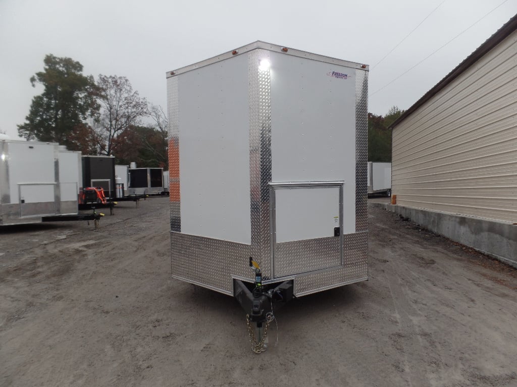 8.5' x 32' White Food Concession Trailer With Appliances