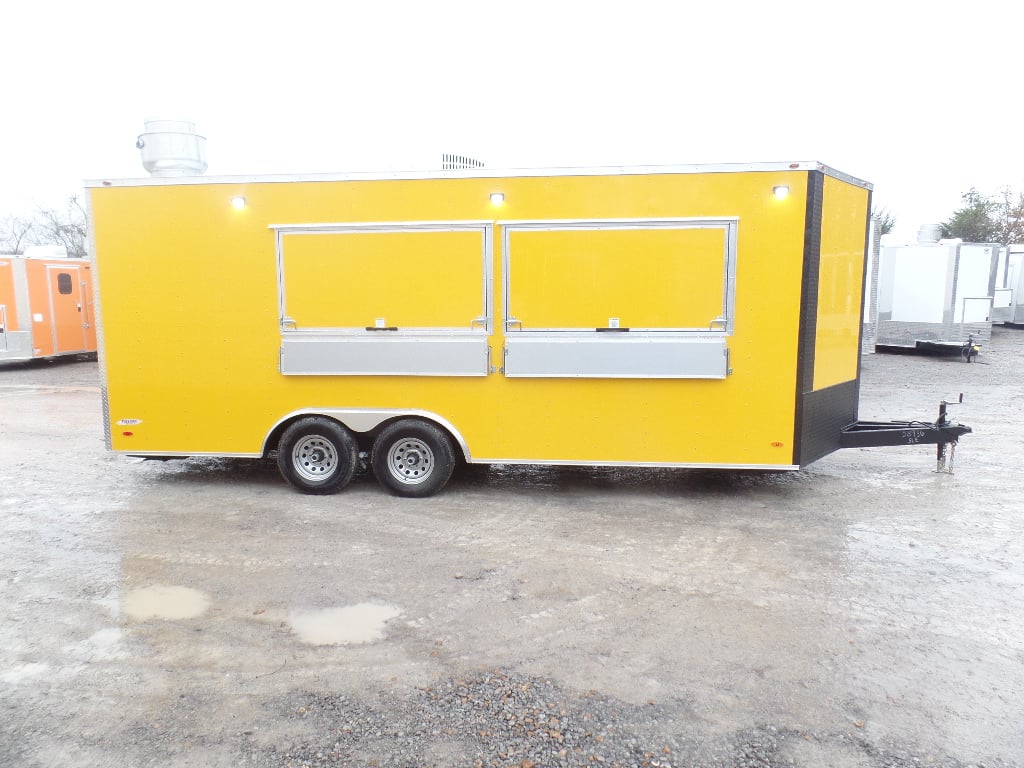 8.5' x 20' Penske Yellow Food Concession Trailer