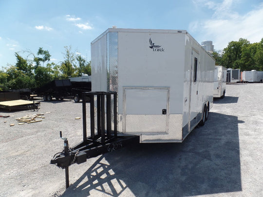 8.5' x 20' Concession Food Trailer White Event Catering