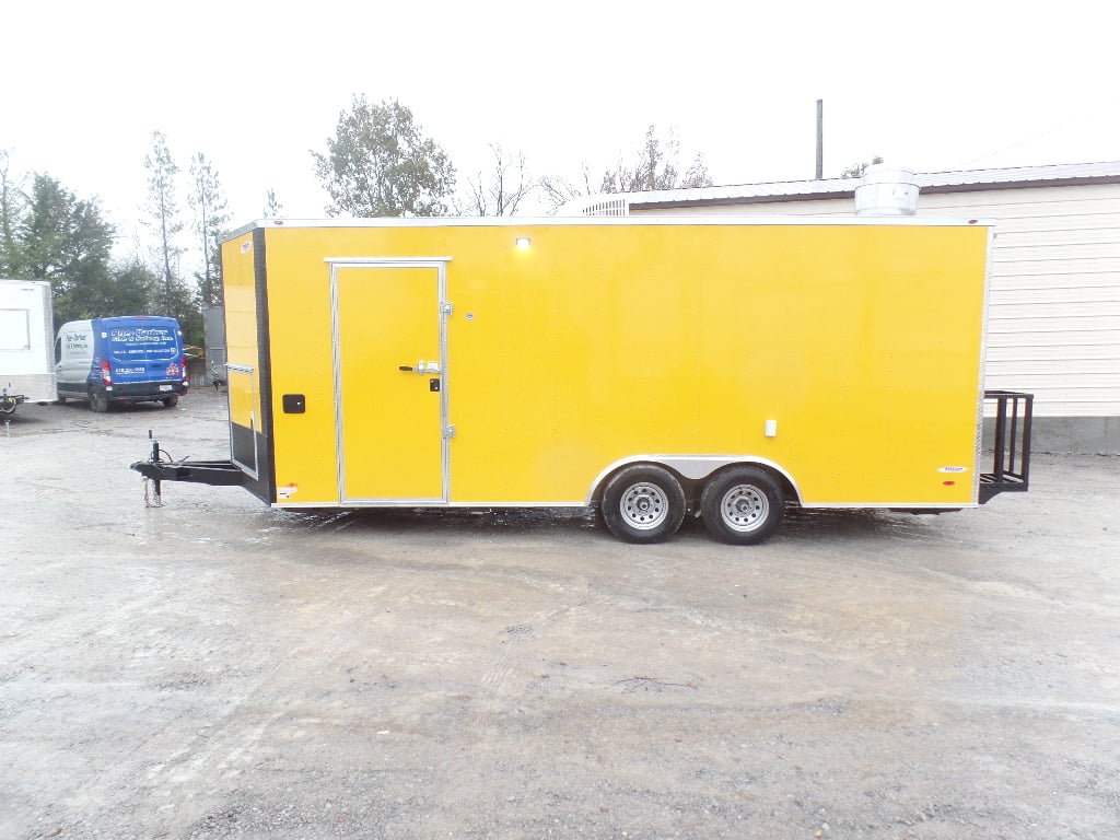 8.5' x 20' Penske Yellow Food Concession Trailer