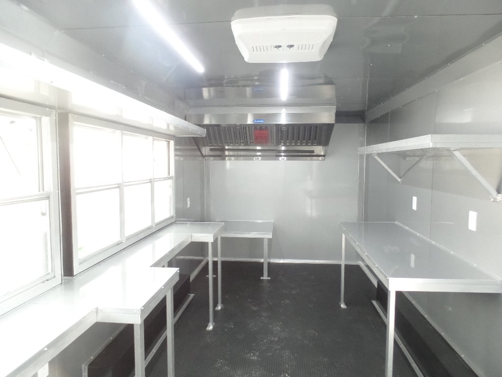 8.5' x 20' Penske Yellow Food Concession Trailer