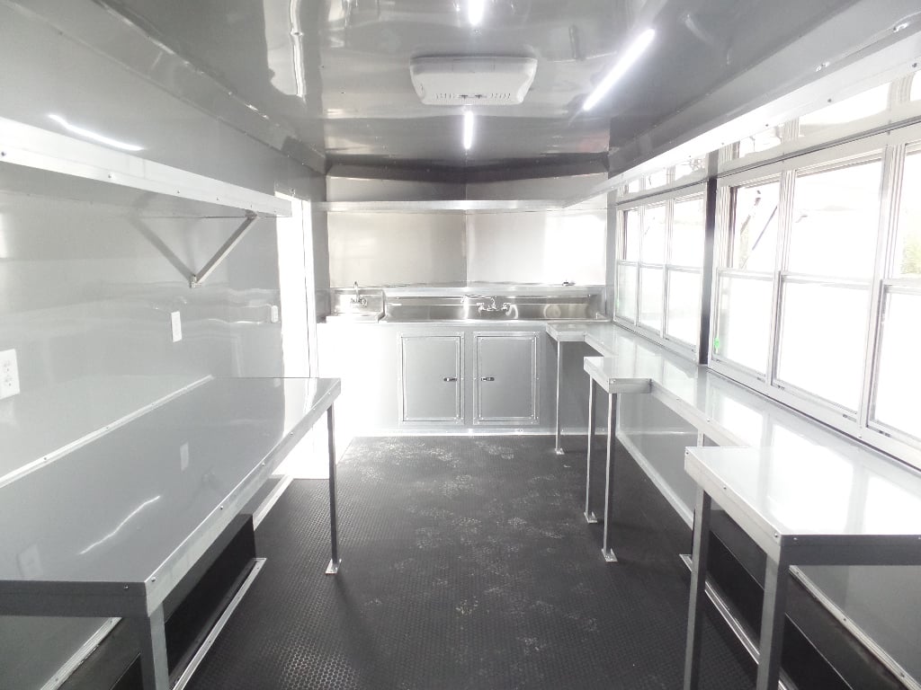 8.5' x 20' Penske Yellow Food Concession Trailer