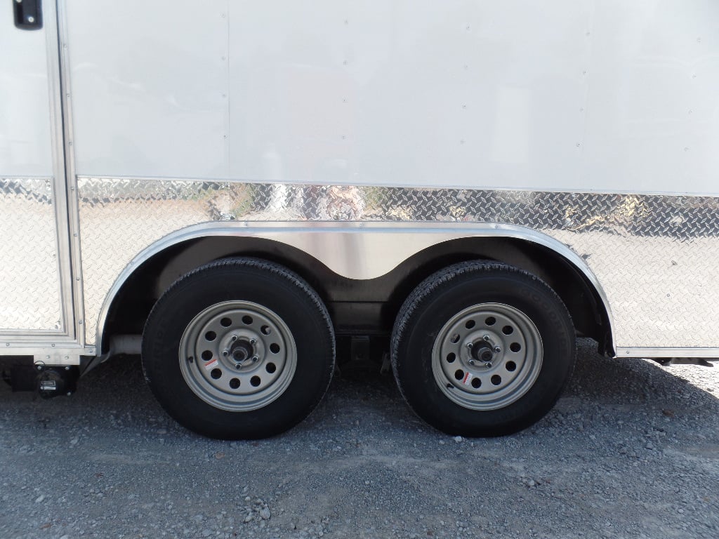 8.5' x 14' Concession Food Trailer White Event Catering