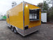 8.5' x 16' Yellow Concession Food Trailer With Appliances