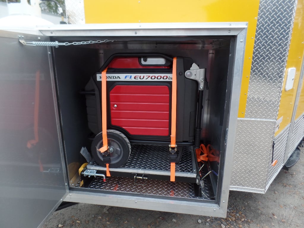 8.5' x 16' Yellow Concession Food Trailer With Appliances