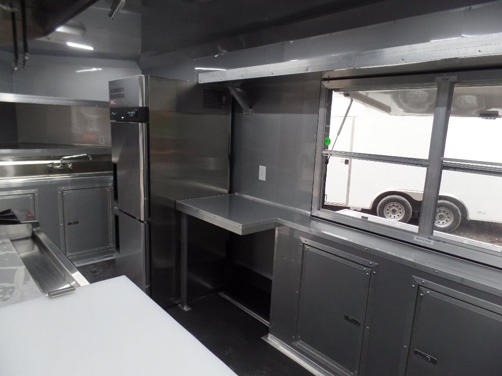 8.5' x 16' Yellow Concession Food Trailer With Appliances