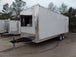 8.5' x 24' White Deck Over Concession Food Trailer With Appliances