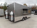 8.5' x 20' Light Pewter Concession Food Trailer With Appliances