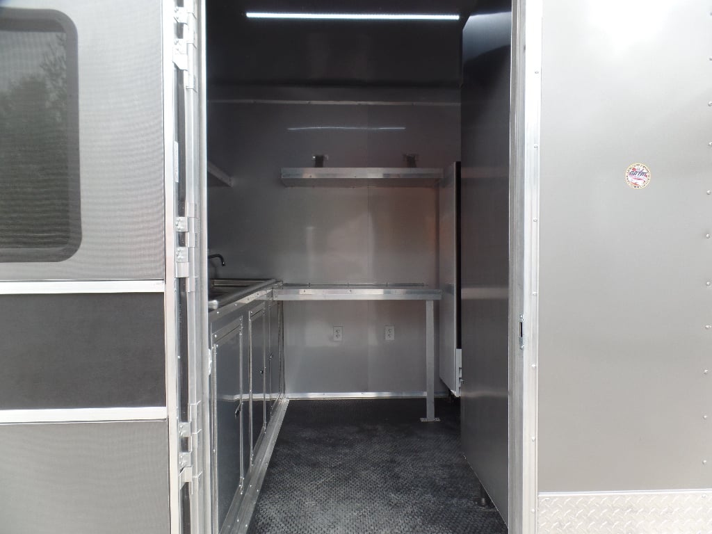 8.5' x 20' Light Pewter Concession Food Trailer With Appliances