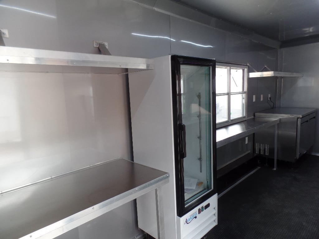 8.5' x 20' Light Pewter Concession Food Trailer With Appliances