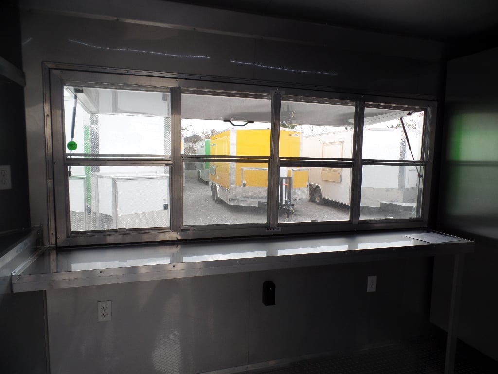 8.5' x 24' Black Concession Food Trailer With Appliances