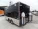 8.5' x 16' Black Catering Concession Food Trailer With Appliances