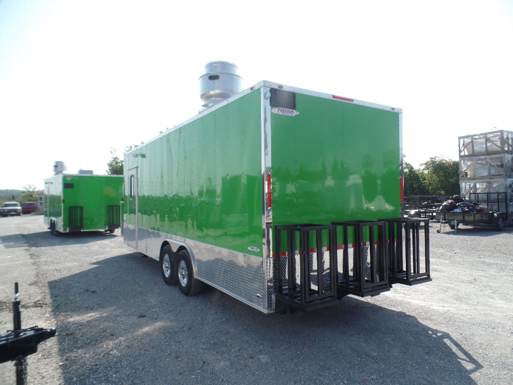 8.5' x 24' Concession Trailer Food Electric Green Event Catering