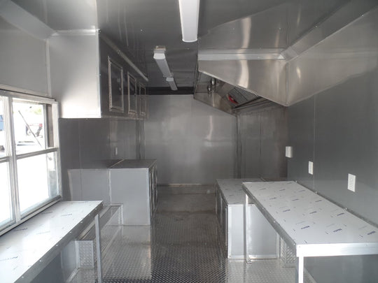 8.5' x 24' Concession Trailer Food Electric Green Event Catering