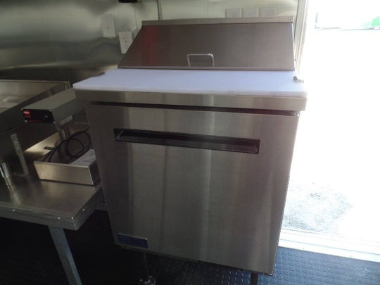 8.5' x 16' White Concession Food Trailer With Appliances