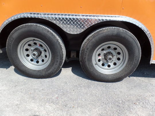 Concession Trailer 8.5' x 16' Orange Food Event Catering