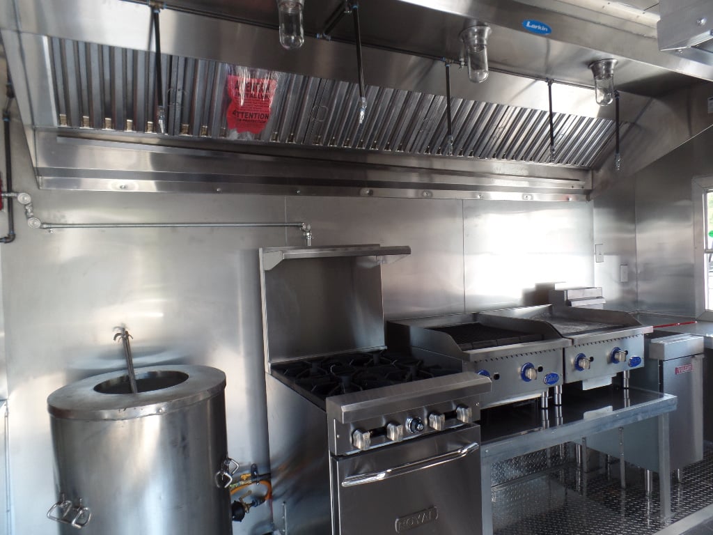 Concession Trailer 8.5' x 16' Orange Food Event Catering