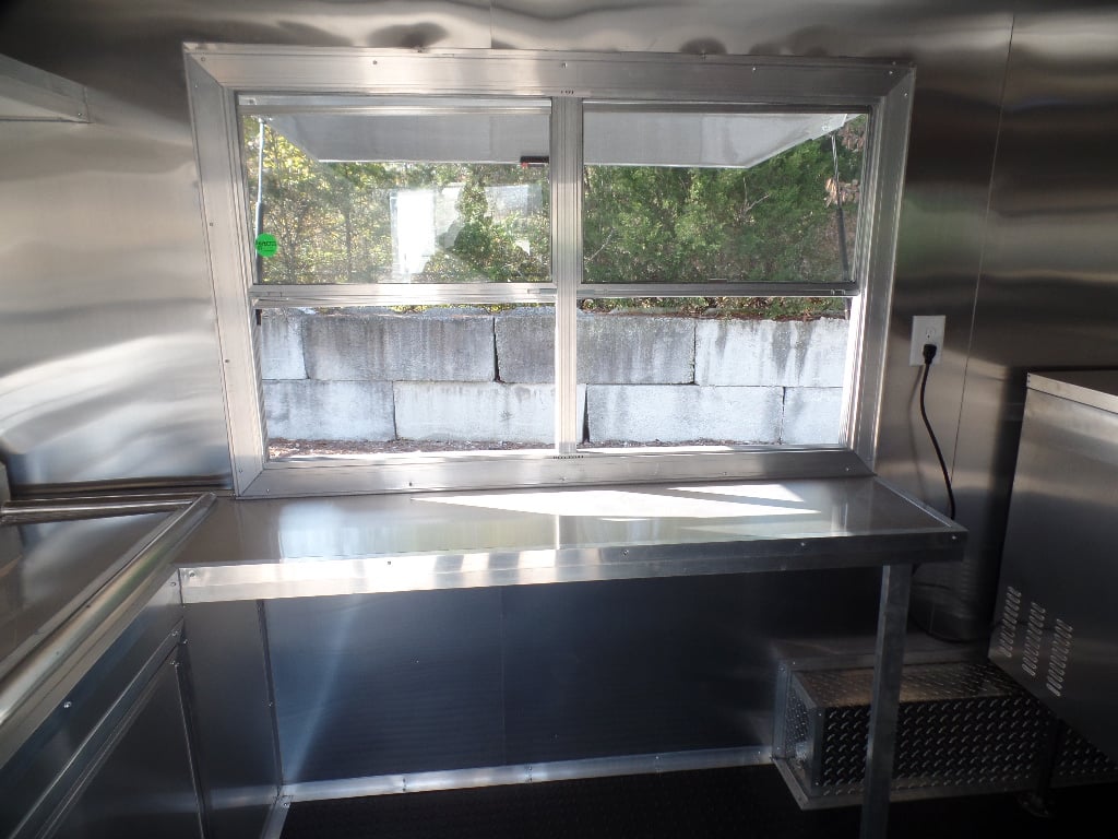 8.5' x 16' White Concession Food Trailer With Appliances