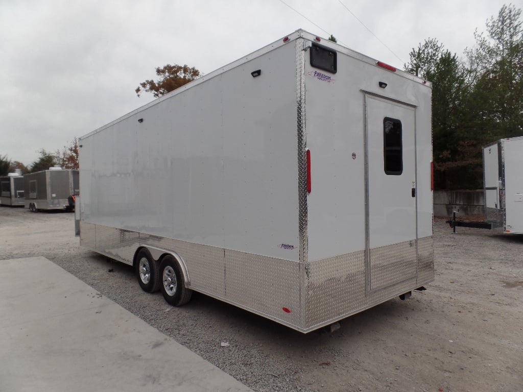 8.5' x 24' White Concession Food Trailer With Appliances