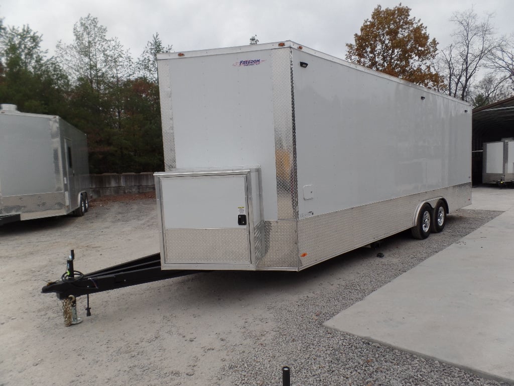 8.5' x 24' White Concession Food Trailer With Appliances